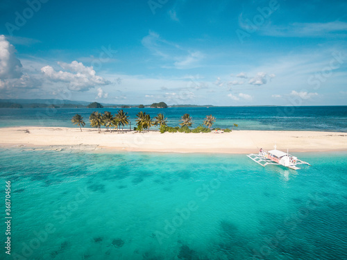 Aerial view of Hagonoy Island, Salvacion, Surigao del Sur, Philippines photo