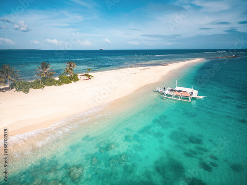 Aerial view of Hagonoy Island, Salvacion, Surigao del Sur, Philippines photo