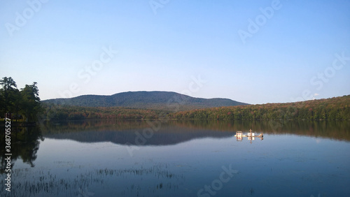 New Hampshire Lake with Floating Cross - Spring © David