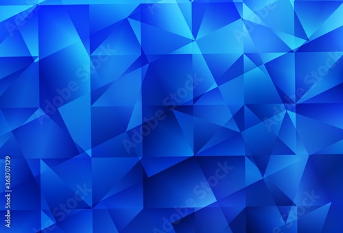 Light BLUE vector abstract polygonal template.
