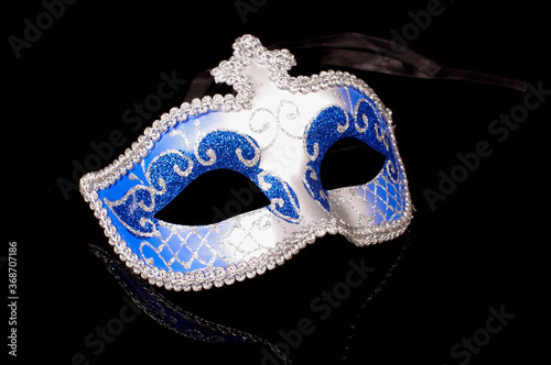 Sexy domino mask seduction concept isolated