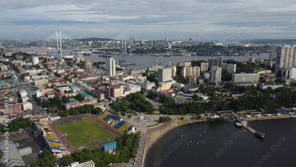 Fototapeta premium Panoramic view of Vladivostok 