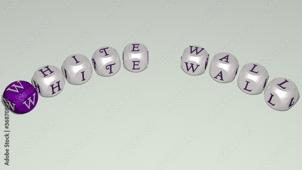 combination of white wall built by cubic letters from the top perspective, excellent for the concept presentation. background and illustration combination of white wall built by cubic letters from the top perspective, excellent for the concept presentation. background and illustration