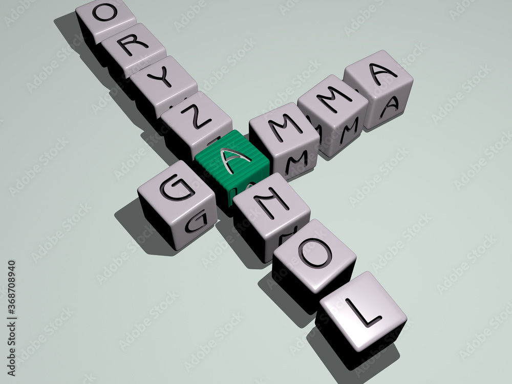 crosswords of nutrition supplements Gamma Oryzanol arranged by cubic