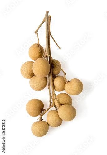 longan isolated on white background photo