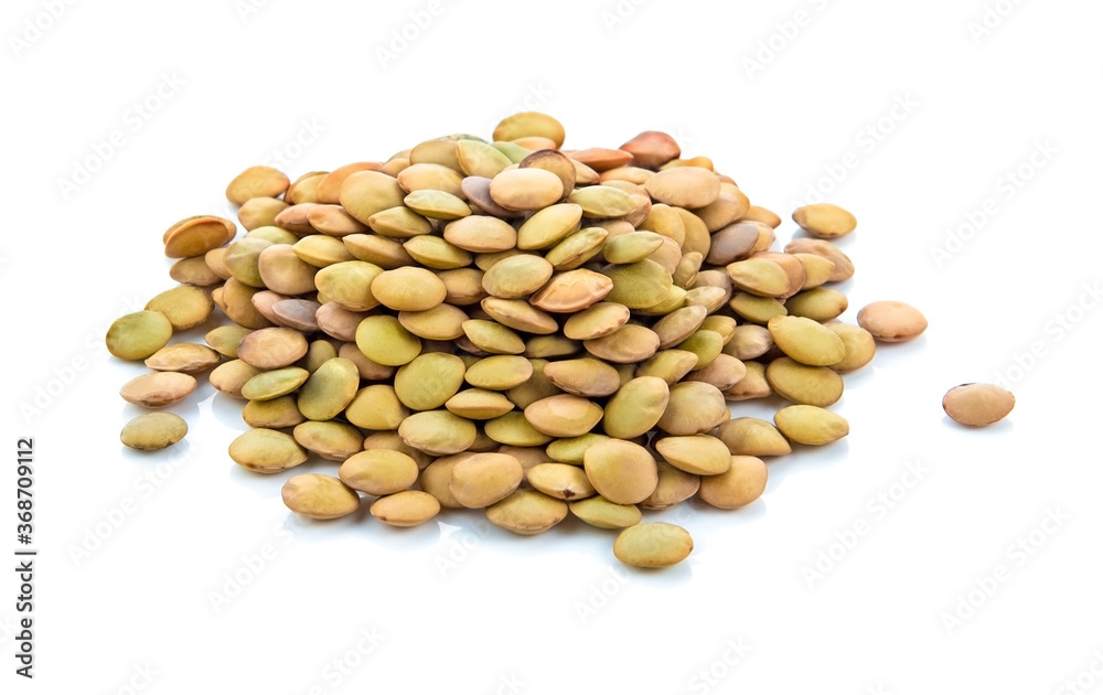 lentils isolated on white background lentils isolated on white background
