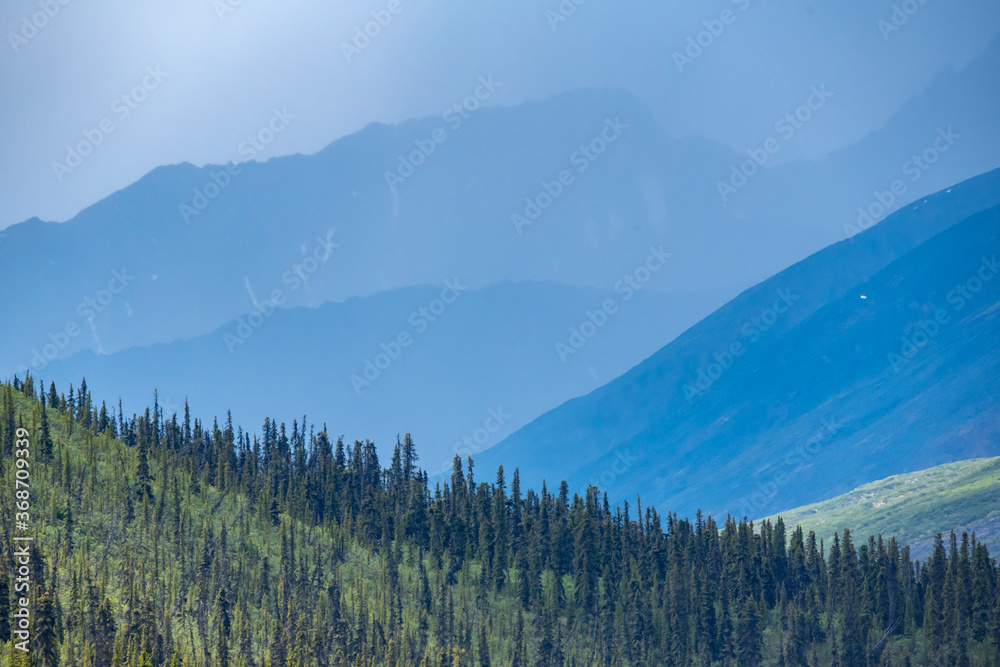 Spectacular Tombstone Territorial Park located in Northern Canada, Yukon Territory during the summertime. 