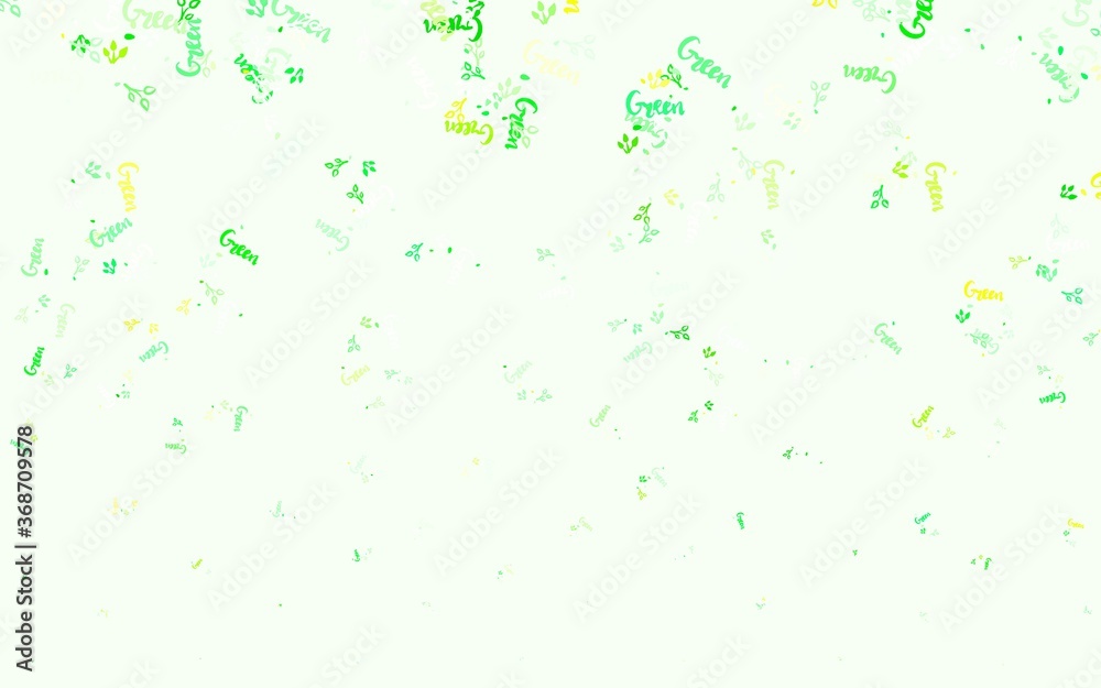 Light Green, Red vector abstract backdrop with leaves, branches. Light Green, Red vector abstract backdrop with leaves, branches.