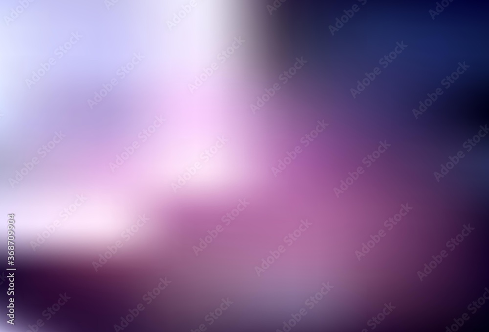 Dark Purple vector blurred shine abstract template.