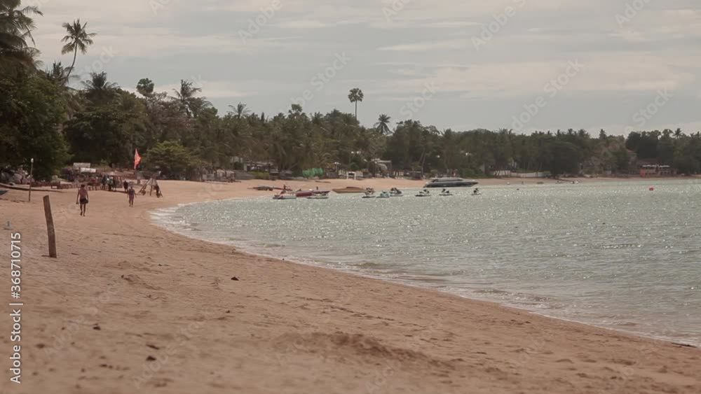 Koh Samui Thailand Covid 19 Lockdown - Empty beach almost no tourists - Fishermans Village Koh Samui Thailand Covid 19 Lockdown - Empty beach almost no tourists - Fishermans Village