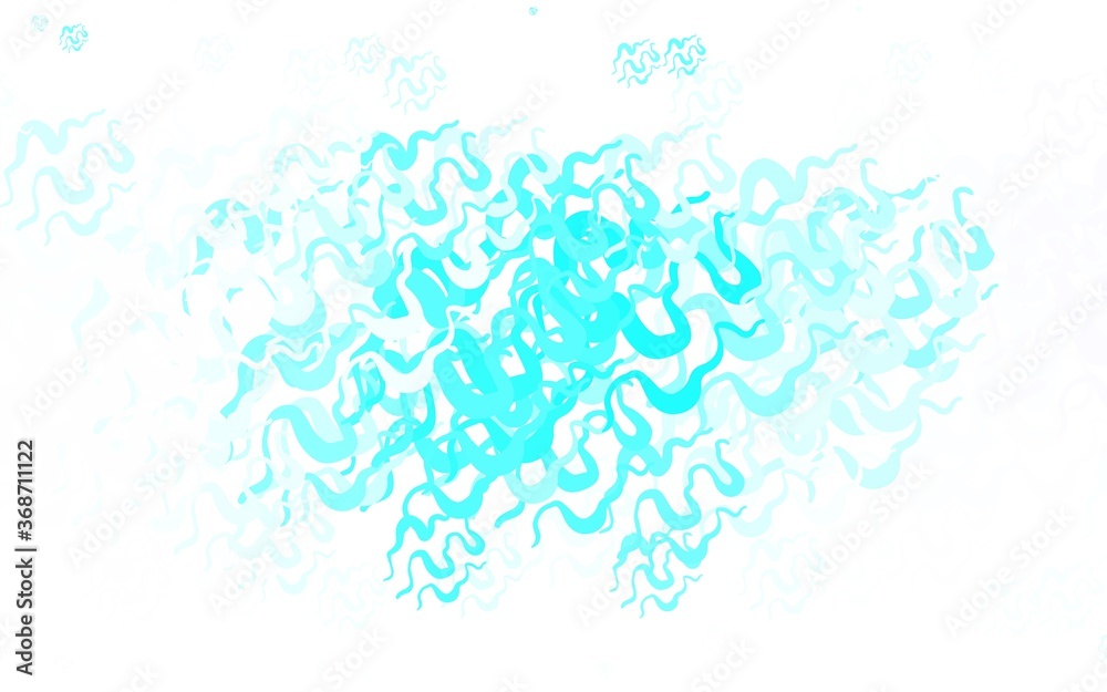 Light Blue, Green vector pattern with wry lines.