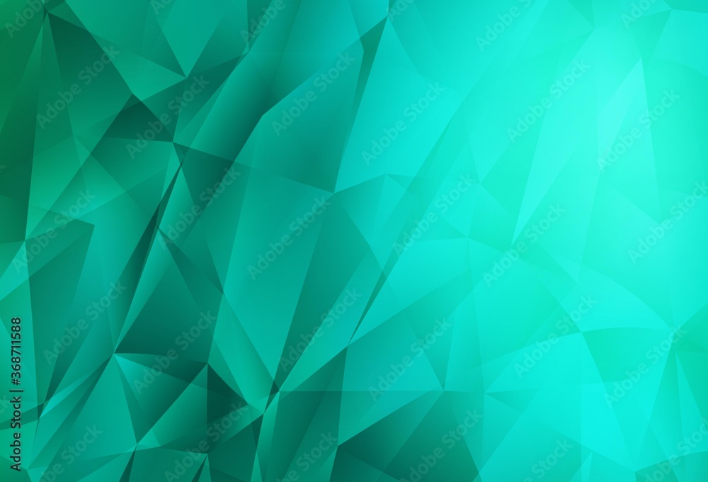 Light Green vector abstract polygonal template. A sample with polygonal shapes. Brand new design for your business. Light Green vector abstract polygonal template. A sample with polygonal shapes. Brand new design for your business.