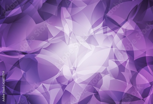 Light Purple vector shining triangular backdrop.