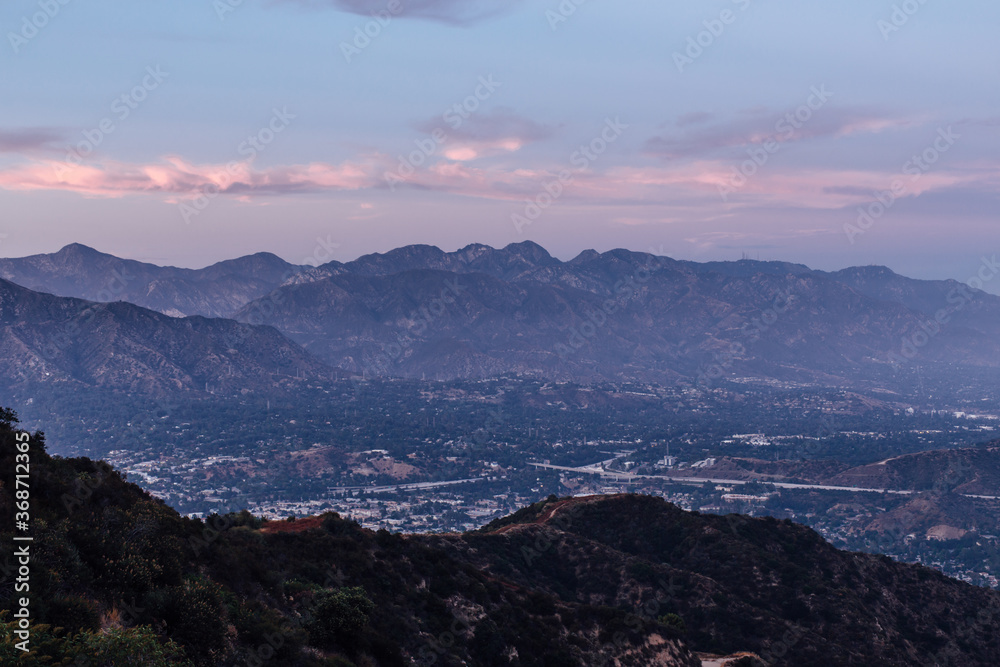 The Angeles National Forest Day to Night Time-lapse. 