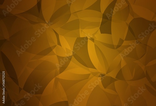 Dark Orange vector polygonal background.