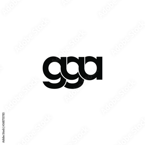 gga letter original monogram logo design photo