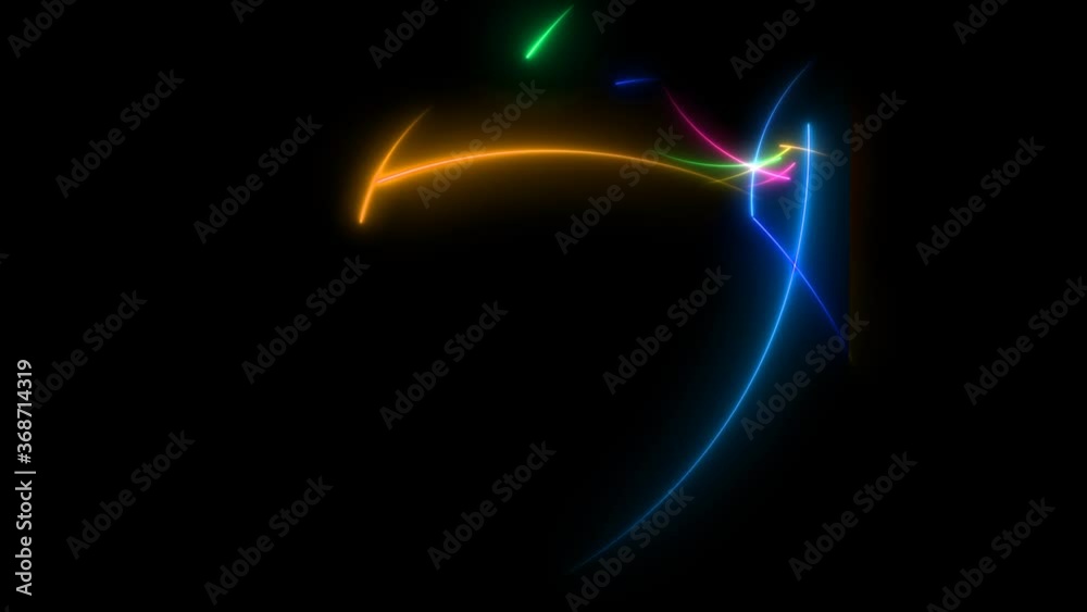 All rainbow neon arrows motion random middle frame count down and number effect color reduce size All rainbow neon arrows motion random middle frame count down and number effect color reduce size