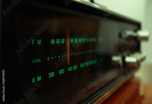 close up of a radio