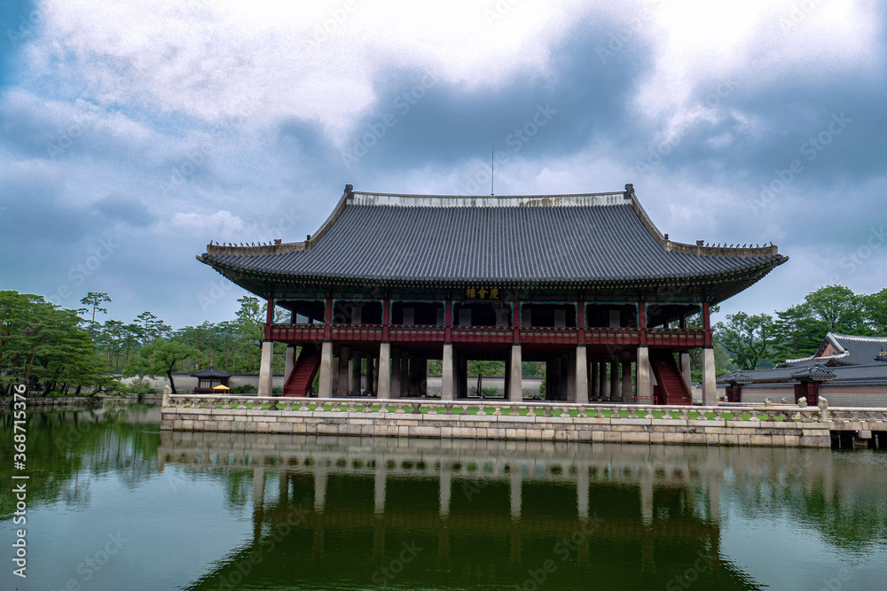 Gyeongwhearoo in Gyeongbokgung palace, Seoul Korea