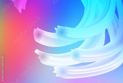 Light Multicolor vector blurred background.