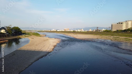 Nagara-gawa, cormorant fishing location in Gifu Japan photo