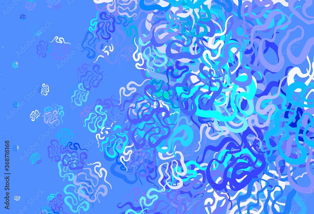 Light Blue, Green vector background with abstract shapes. Light Blue, Green vector background with abstract shapes.