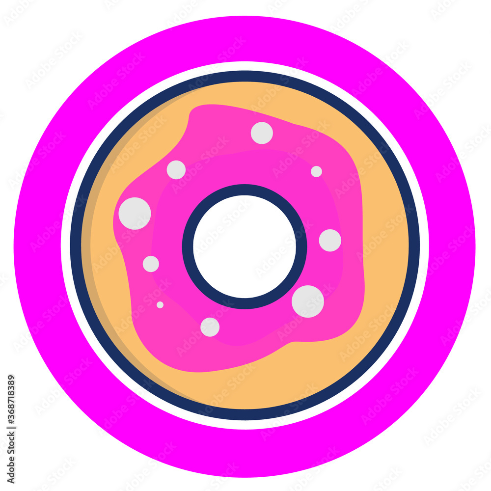 delicious donut with sprinkles vector design for icon symbol and logo delicious donut with sprinkles vector design for icon symbol and logo