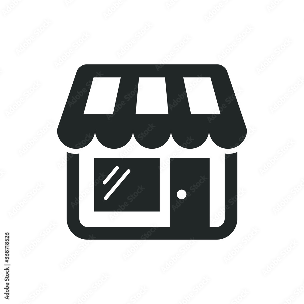Store vector icon illustration on white background Store vector icon illustration on white background