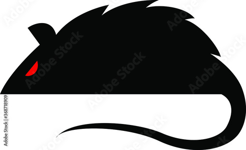 Simple Design of  Rat Silhouette