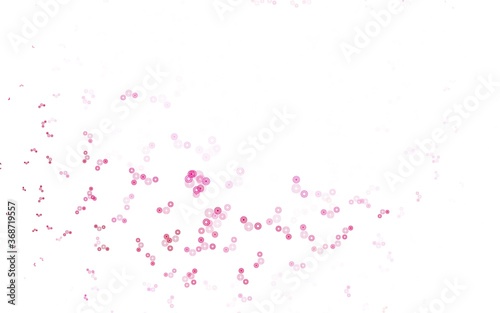 Light Pink vector texture with disks. © smaria2015