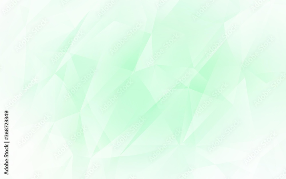Light Green vector polygonal template. Shining colorful illustration with triangles. Pattern for a brand book's backdrop.
