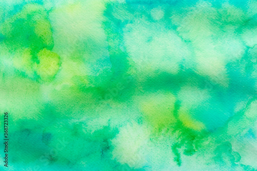 緑色水彩背景テクスチャ