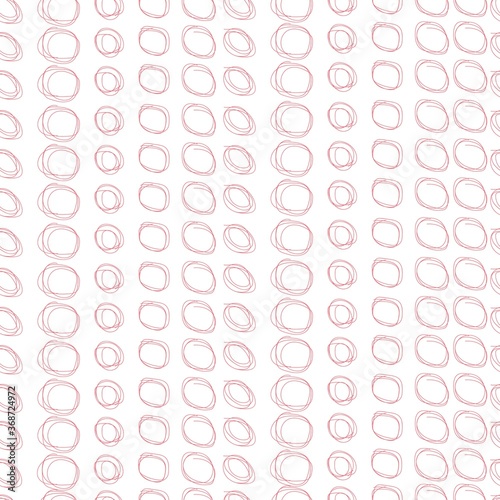 Abstract pattern red doodle seamless vector