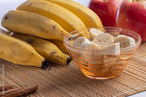 Bananas and apples