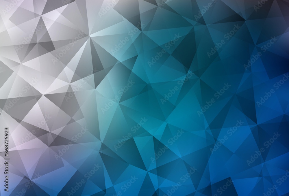 Light BLUE vector gradient triangles pattern. Light BLUE vector gradient triangles pattern.