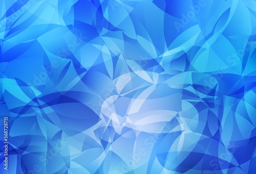 Light BLUE vector gradient triangles template.