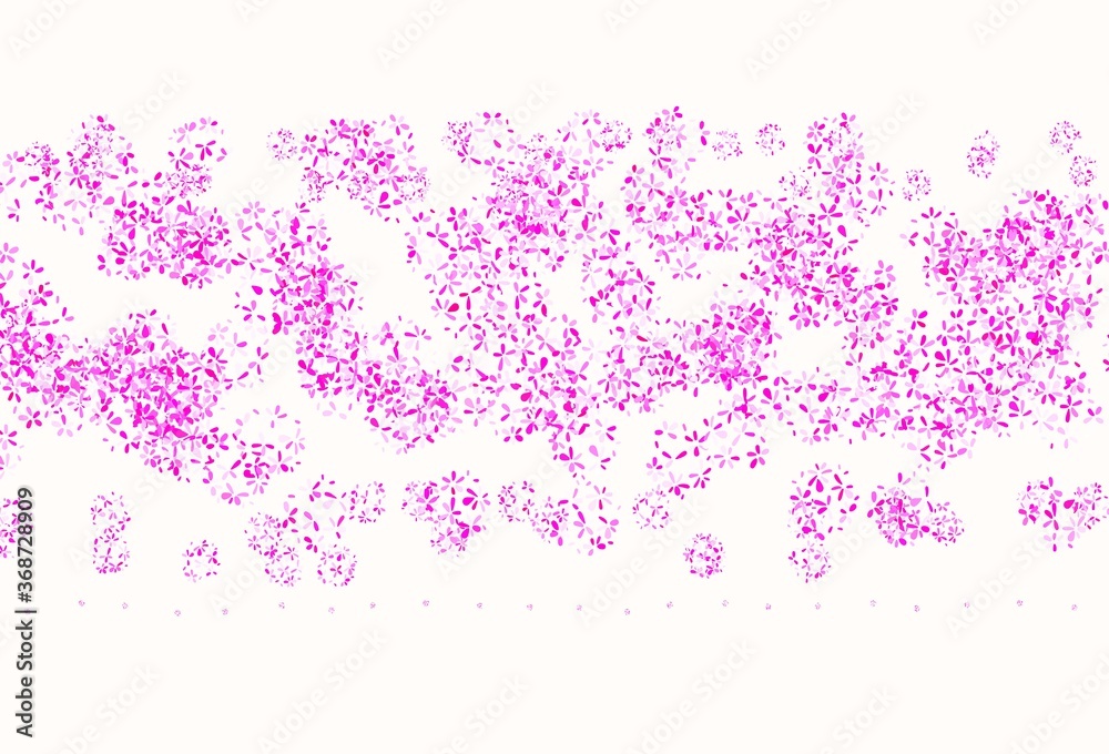 Light Pink vector template with chaotic shapes.