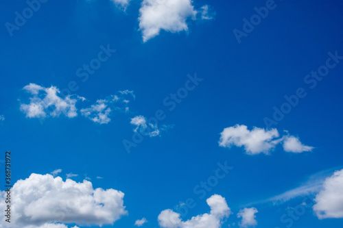 many cloud on the blue sky