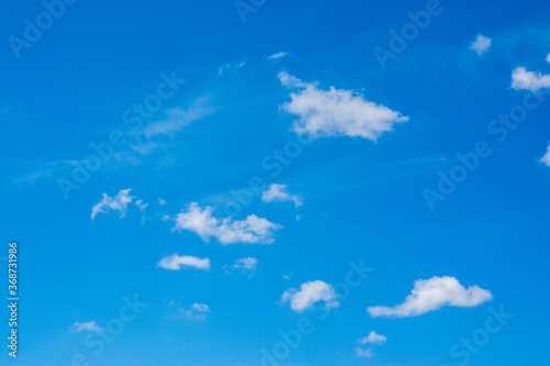 many cloud on the blue sky