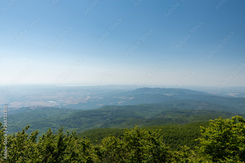 summit of mount amiata and its panorama