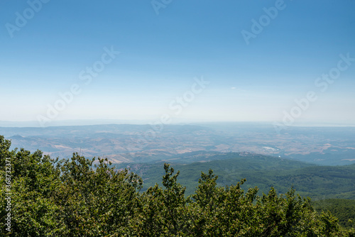 summit of mount amiata and its panorama