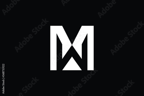 Slika na platnu Minimal Innovative Initial WM logo and MW logo