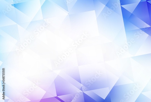 Light Pink, Blue vector low poly background.