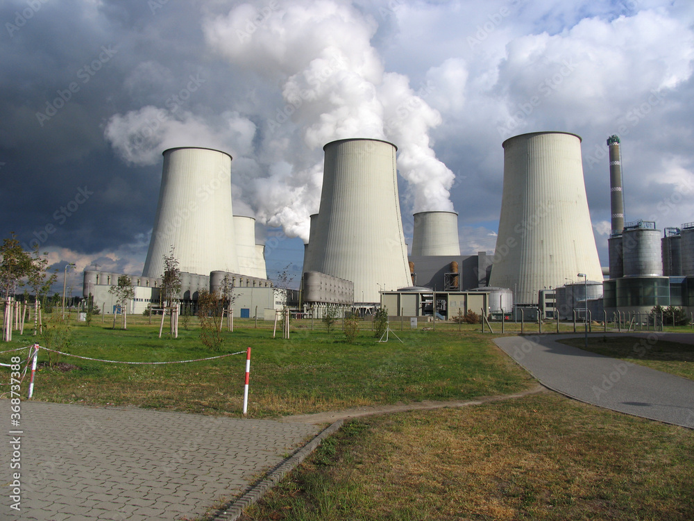 Braunkohlekraftwerk Jaenschwalde, Brandenburg, Deutschland, Europa Braunkohlekraftwerk Jaenschwalde, Brandenburg, Deutschland, Europa