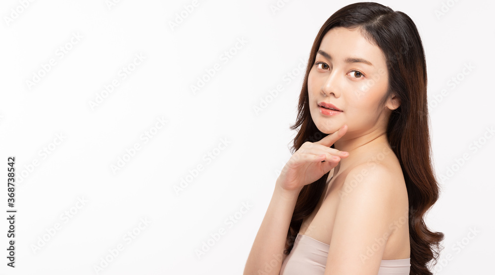 Beauty asian women portrait face with skin care healthy and skin. Beauty asian women portrait face with skin care healthy and skin.