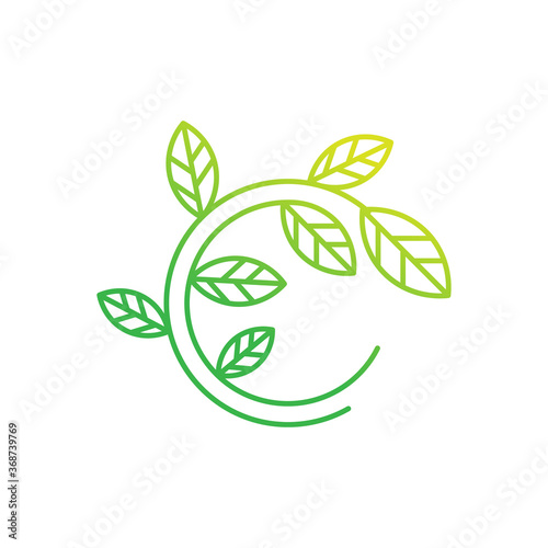 Leaf Logo design vector illustration. Abstract Leaf Logo vector in creative design concept for nature, agriculture and farm business. Tree Leaf Logo, icon, sign and symbol vector design illustration