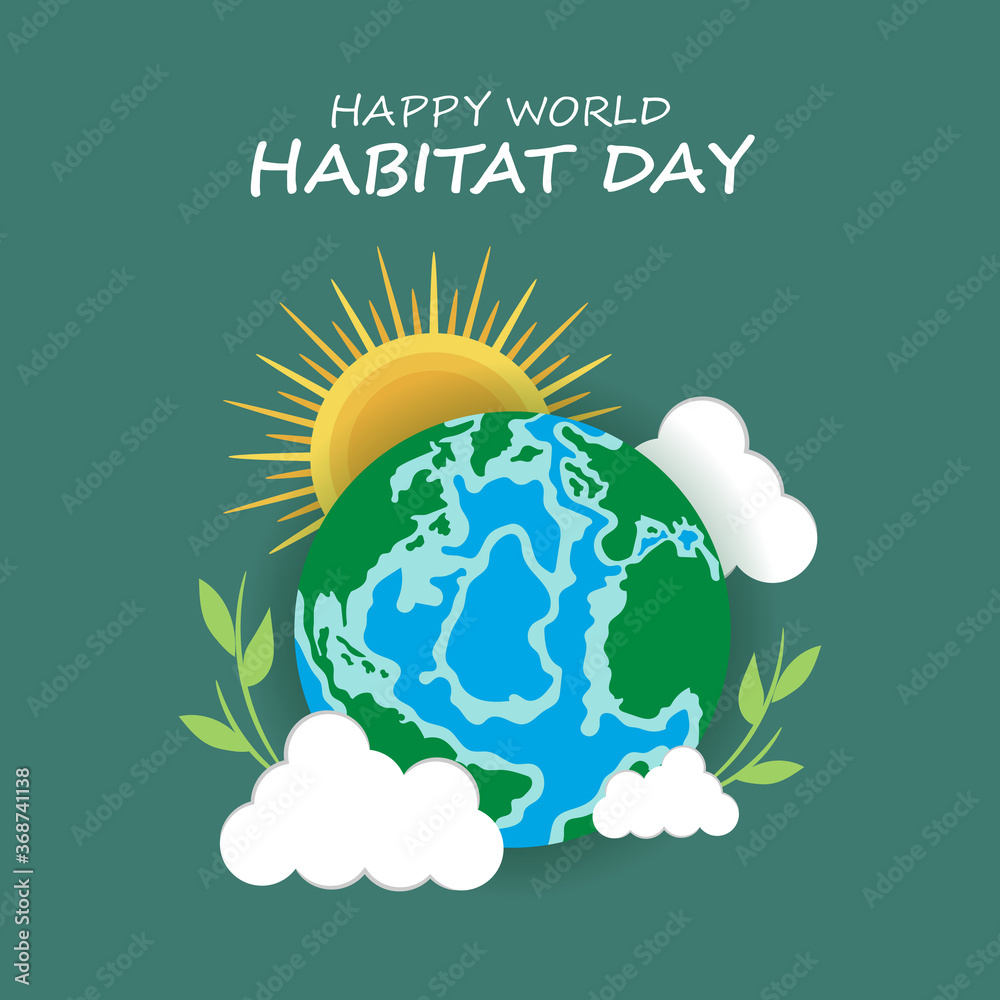Vector illustration for World Habitat Day.