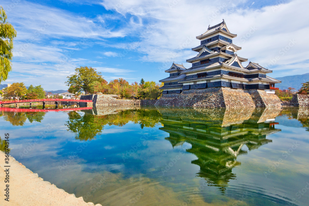 Matsumoto castle in Matsumoto city, Nagano, Japan. Matsumoto castle in Matsumoto city, Nagano, Japan.