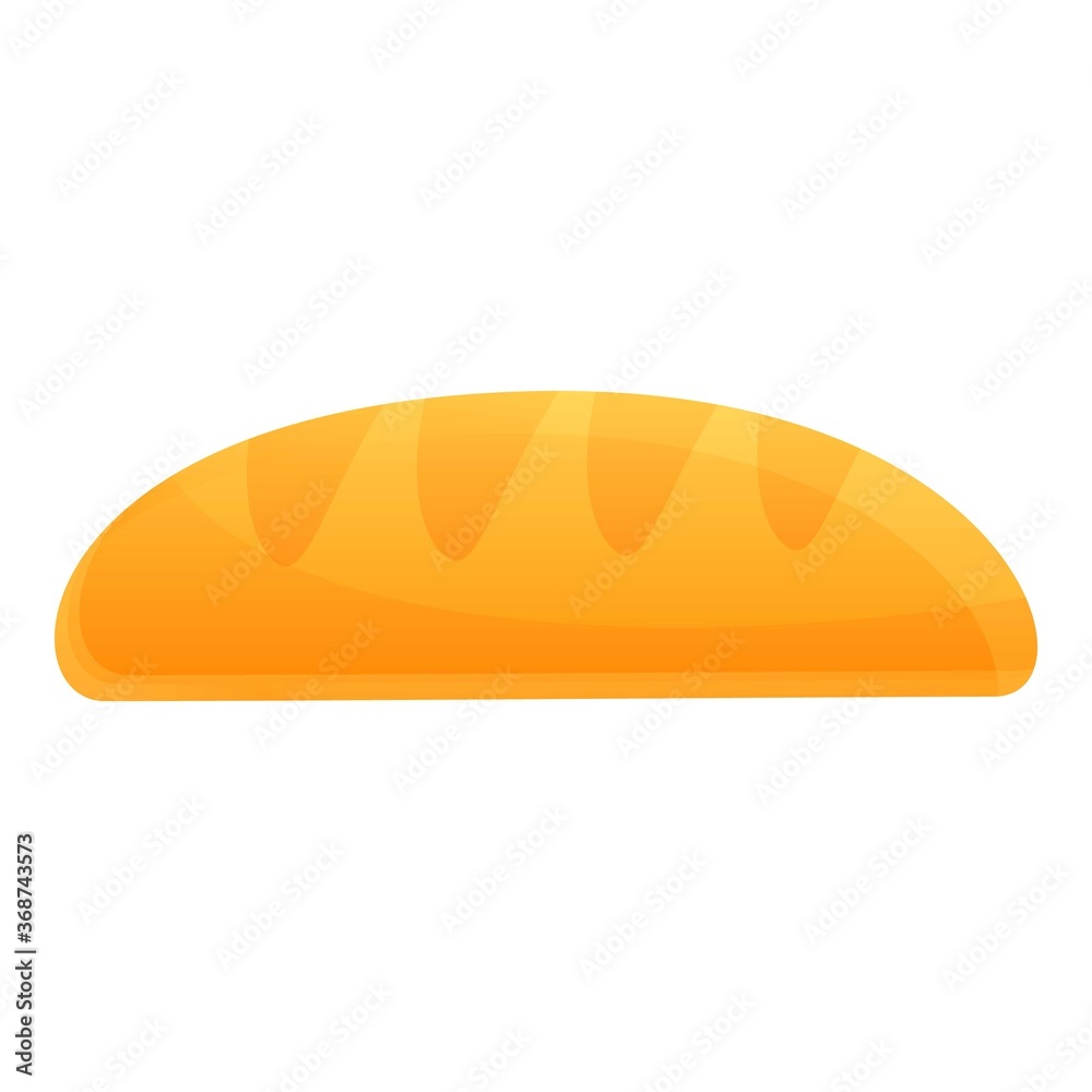 Farm long loaf icon. Cartoon of farm long loaf vector icon for web design isolated on white background