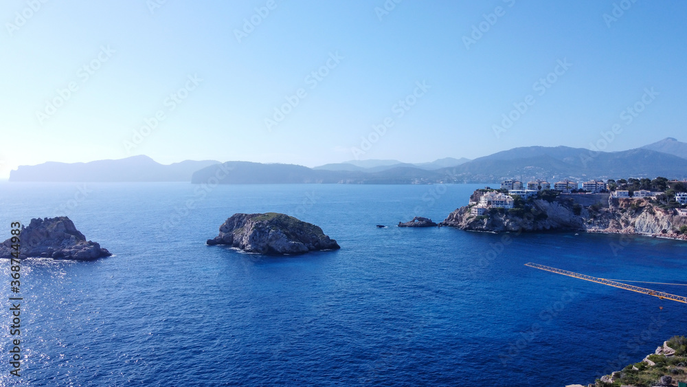 Aerial view of the Malgrats Islands